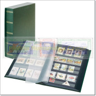 CLASSIFICATORE 30 Pagine FONDO NERO COPERTINA IMBOTTITA SIMILPELLE + CUSTODIA - VERDE - Large Format, Black Pages