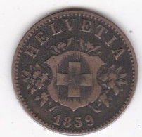 Suisse 20 Rappen 1859 B , En Billon, KM# 7 - 20 Rappen
