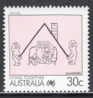 Australia 1988 Single Stamp - Living Together - Cartoons In Unmounted Mint - Neufs