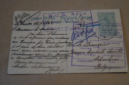 Congo Belge,oblitération B.C.S. Reçu,bel Envoi Sur Carte 1922,pour Collection - Lettres & Documents
