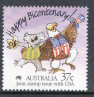 Australia 1988 Single Stamp The 200th Anniversary Of The Colonization Of Australia  Joint Stamp Issue In Unmounted Mint - Mint Stamps