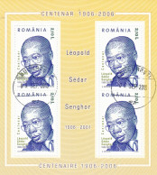 Romania 2006 Leopold Sedar Senghor S/s,,sheet M/s,used - Used Stamps