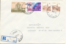 Yugoslavia Registered Cover Sent To Germany Strumica 14-10-1985 - Lettres & Documents