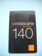 7674 Télécarte  MOBICARTE RECHARGE 140 ORANGE   ( 2 Scans)  Carte Téléphonique Le Reflet N'est Pas Sur La Télécarte - Mobicartes (recharges)