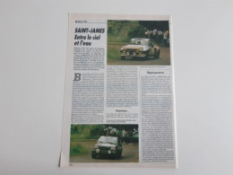 Rallye Saint-James 1987 - Coupure De Presse - Sonstige & Ohne Zuordnung