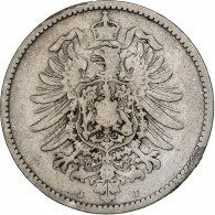 Empire Allemand, Wilhelm I, Mark, 1881, Hambourg, Argent, TB, KM:7 - 1 Mark