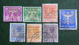 Cour Internationale De Justice NVPH D9-D15 D 9 (Mi Dienst 9-15) 1934 Gestempeld / Used NEDERLAND / NIEDERLANDE - Service