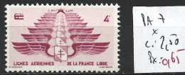 LEVANT FRANCAIS PA 7 * Côte 2.50 € - Unused Stamps