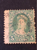 SG 14. 5c Yellow Green. FU Small Thin - Used Stamps