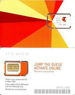 AUSTRALIA GSM MOBILE "TELSTRA"  ORANGE-YELLOW "JUMP THE QUEUE"  BIG CHIP MINT READ DESCRIPTION !!! - Australia