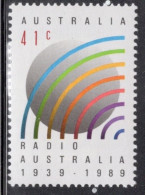 Australia 1989 Single Stamp The 50th Anniversary Of "Radio Australia" In Unmounted Mint - Neufs