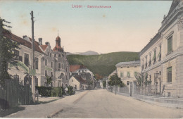 E4004) LIEZEN - BAHNHOFSTRASSE - Coloriert Mit öffentlicher Garten 1912 - Liezen