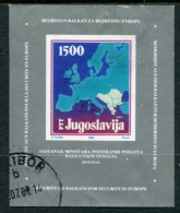 YUGOSLAVIA 1988 Balkan Foreign Ministers' Conference Block Used.  Michel Block 31 - Used Stamps