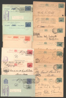 C1879-1910 Postal Stationery (47 Items) Incl. Letter Cards, Postcards With Some Reply Cards, Envelopes (29 Being Used, A - Autres & Non Classés