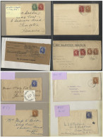 Group Of Covers With Second Type KGV Head Frankings (vals To 1s) Incl. 1921 Envelope (small Faults) To New York With 1½d - Otros & Sin Clasificación
