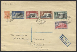 1938 (March 16th) Reg Cover To Manchester, Franked 6d, 1s, 2s, 5s, 10s & £1 Vals Issued On The 16th (Perf 14), Tied Oval - Otros & Sin Clasificación