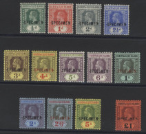 1912-24 MCCA Set, Fine M (hinge Remnants), SG.12s/24s. (13) Cat. £600 - Sonstige & Ohne Zuordnung