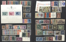 1912-89 M Or UM Collection On Stock Leaves, Commems, Defins, Officials, Sets & Part Sets, Mostly Fine. (558 + 4 M/s) ST. - Autres & Non Classés