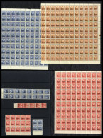 OFFICIALS 1938-51 KGVI ½d Brown Orange, 1½d Scarlet & 3d Blue (SG.O135, O139 & O140) UM Multiples Of 120 Of Each, Mainly - Otros & Sin Clasificación