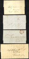 UNIFORM 4d POST 1839 EL's With M/s ‘4’[d] Charges Of The Experimental Period Incl. EL With Red ‘4’ And PAID/AT/MANCHESTE - Autres & Non Classés