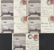 Brown Envelopes: Group Of Five (2 With Message Sheets) Addressed To London, Windsor, Wales Or Devon (2) The KGV (4) Or K - Sonstige & Ohne Zuordnung