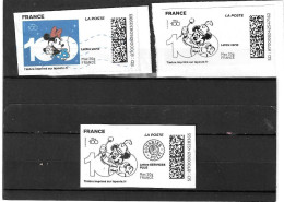 100 Ans De Disney, Montimbrenligne, 3 Timbres Différents - Printable Stamps (Montimbrenligne)