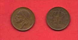 BELGIUM, 1954-1960, Circulated Coin, 20 Centimes,Dutch Km147.1, C1669 - 20 Centimes