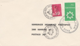 Frankreich 1971 Streikmarken Nach Hamburg Hamburger Abendblatt Piratenpost Randall Postal Service - Dokumente