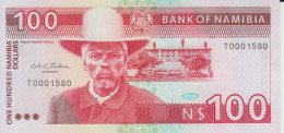 NAMIBIA 100 Dollars ND (1993) P 3 UNC Low Serial 0001580 - Namibië