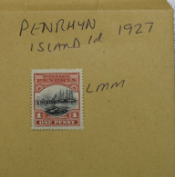 PENRHYN  STAMPS   Coms LMM 1927  ~~L@@K~~ - Penrhyn