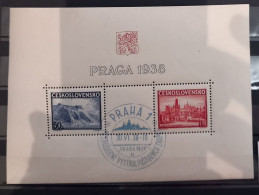 Czechoslovakia 1938 Block 4, Praga Used - Used Stamps