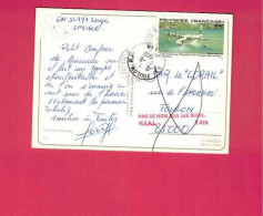 CP De 1980 Pour La France - YT N° PA 148 - Avion - Bermuda - Griffe Rouge Apposée à L' Arrivée - Lettres & Documents