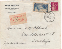 Inde Néerlandaise Courrier Recommandé De 1938 TB. - 1932-39 Frieden