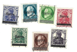 Lot De Timbres  -  Sarre - Other & Unclassified