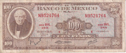 BILLETE DE MEXICO DE 100 PESOS DEL AÑO 1973 DIFERENTES FIRMAS (BANKNOTE) - Mexiko