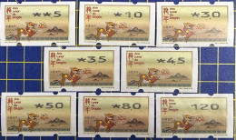 2024 LUNAR NEW YEAR OF THE DRAGON NAGLER MACHINE ATM LABELS COMPLETE SET OF 8 - Distributors