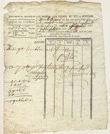 (C11) ACQUIT DE PAIEMENT POUR 10 QUINTAUX DE HOUBLON - BUREAU DES FERMES DU ROI A SEPTEME 1792 - Invoices