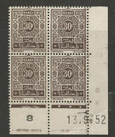 MAROC TAXE N° 56 Coin Daté 13/9/52 NEUF** SANS CHARNIERE  / Hingeless  / MNH - Timbres-taxe