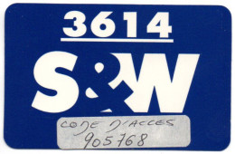 3614 S&w  Carte Connections 3614 France Card Karte (D 994) - Otros & Sin Clasificación