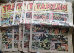 C1 TARZAN Magazine Aventures LOT DE 5 1953 GIFFEY Bob LUBBERS Bourles SOURIAU  PORT INCLUS France - Tarzan