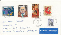 Canada Cover Sent Air Mail To Germany 17-5-1989 Topic Stamps - Cartas & Documentos