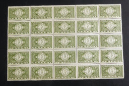 SENEGAL - 1935 - Taxe TT N°YT. 22 - 5c Vert-jaune - Bloc De 25 - Neuf Luxe ** / MNH - Postage Due