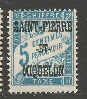 SAINT PIERRE ET MIQUELON TAXE N° 10 NEUF** SANS CHARNIERE  / Hingeless  / MNH - Timbres-taxe