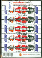 NEDERLAND *  NVPH V 3055 - 3056 * EUROPA 1 * POSTAUTO'S * BLOK * Postfris Gestempeld * CAT. W. EURO 32,00 - Oblitérés