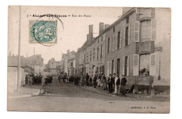 89 AILLANT SUR THOLON Rue Des Ponts N° 7 - Coll JD - Carriole Attelée - Très Animée - Aillant Sur Tholon