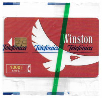 Spain - Telefonica - Winston Tobacco - CP-184 - 04.2000, 1.000PTA, 12.611ex, NSB - Commemorative Advertisment