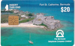 BERMUDA ISL. - Fort St. Catherine(reverse A With CN), First Chip Issue $20, Used - Bermudes