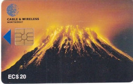 MONTSERRAT ISL. - Soufriere Hills Volcano, First Chip Issue EC$20, Used - Montserrat