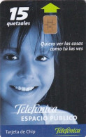 GUATEMALA - Children 1/Little Girl, Telefonica First Issue Q15, Used - Guatemala