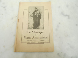 Ancienne Revue "Le Messager De Marie Auxiliatrice" 1949 Chapelle à Verviers - Non Classés